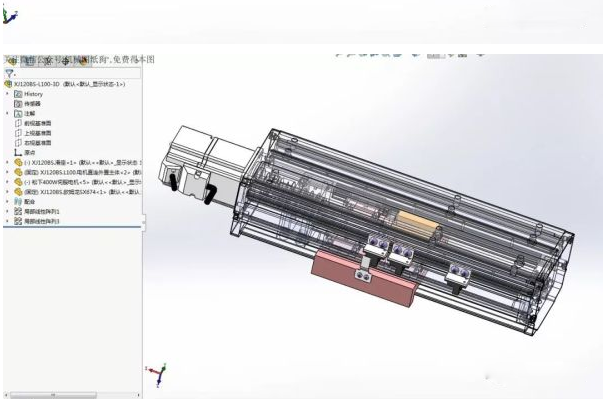 非标定制直线模组3D模型图纸